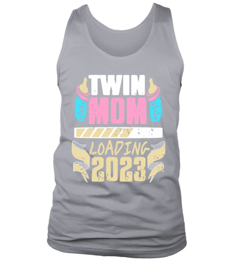 Womens Twin Mama Twin Mom to Be Pregnancy Tank Top Unisex