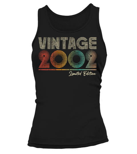 21 Years Old Vintage 2002 21st Birthday Gifts Tank top Woman