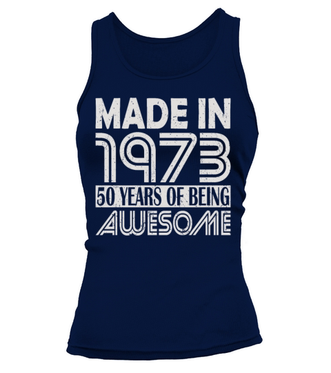 50th birthday vintage 1973 50 years Tank top Woman