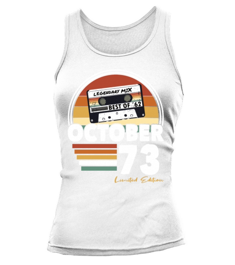50th birthday vintage october 1973 limited edition Tank top Woman