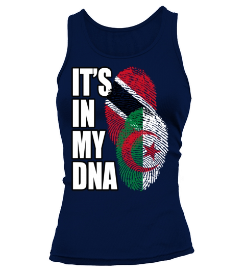 Algerian And Trinidad Tobago Mix Heritage DNA Flag Tank top Woman