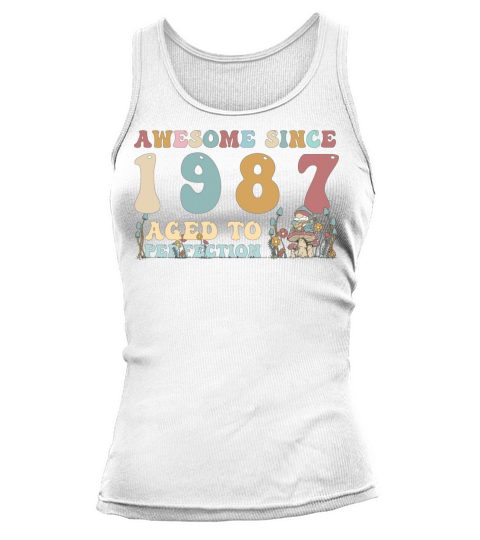 Awesome since 1987 - 36th Birthday - 2023 Groovy Tank top Woman