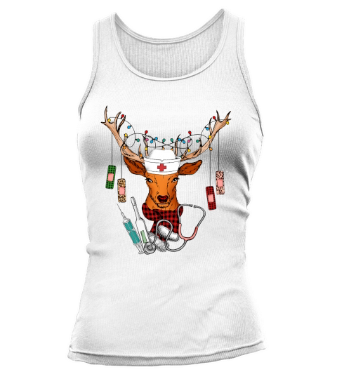 Deer Nurse Christmas Tank top Woman