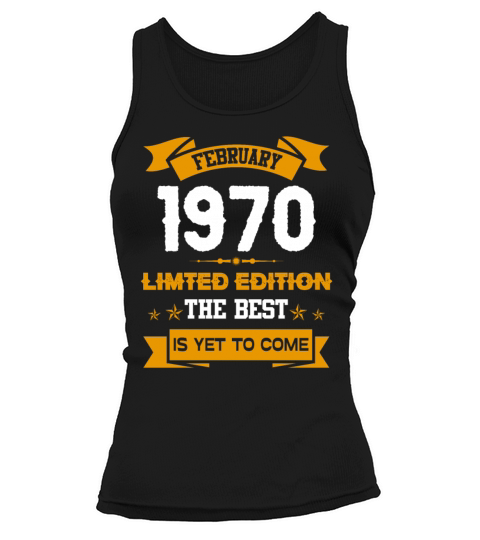February 1970 Birthday Surprise Tank top Woman