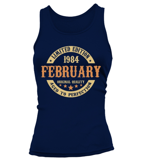 February 1984 Vintage Birthday Present Tank top Woman