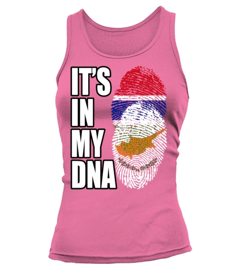 Gambian And Cypriot Mix Heritage DNA Flag Tank top Woman