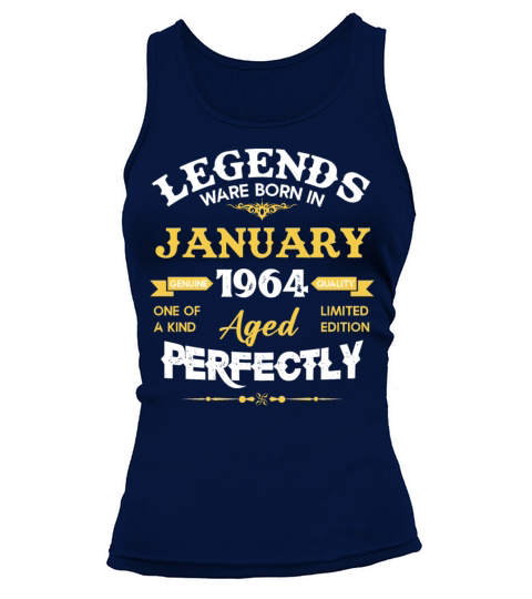 January 1964 Vintage Birthday Present Tank top Woman