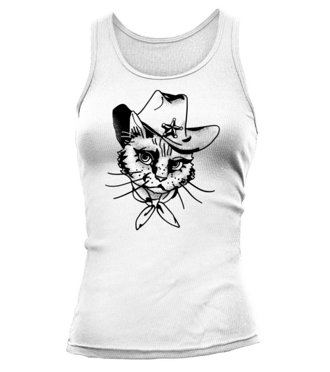The cat vintage Tank top Woman