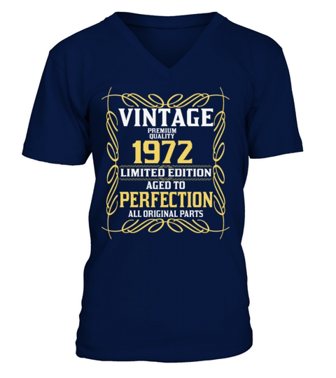 1972 Original vintage vintage retro birthday V-Neck T-shirt