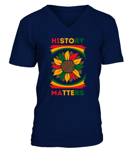Black History Month African American History V-Neck T-shirt