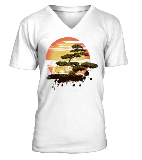 Bonsai Tree Karate Dojo V-Neck T-shirt
