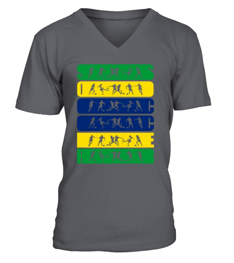 brazin Soccer Ball Fans brasil Flag 2022 Vintage V-Neck T-shirt