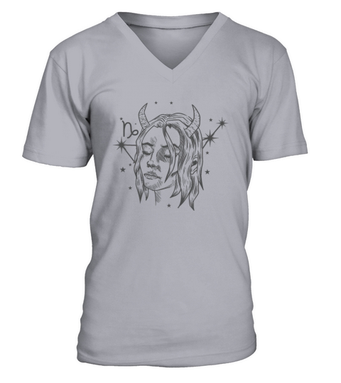 Capricorn Zodiac Sign December January V-Neck T-shirt