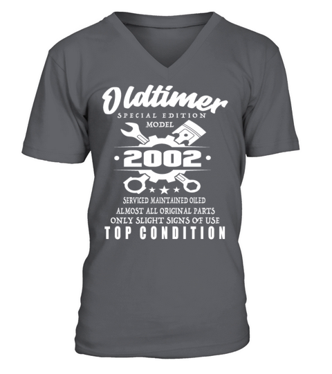 Classic Car Special Edition Model 2002 Birthday V-Neck T-shirt