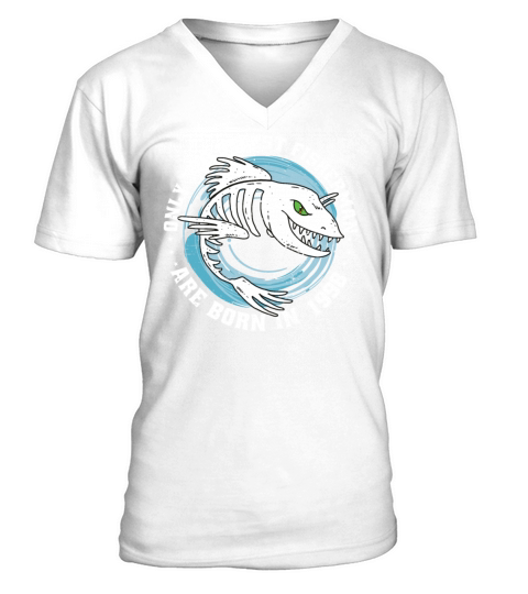 Fishermen Vintage born 1998 Birthday funny sayings V-Neck T-shirt