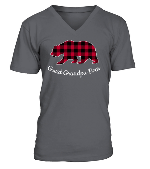 Great Grandpa Bear V-Neck T-shirt