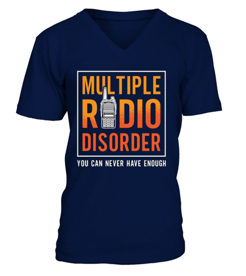 Ham Radio Multiple Radio Disorder Antenna Channel V-Neck T-shirt