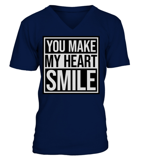 make my heart smile V-Neck T-shirt