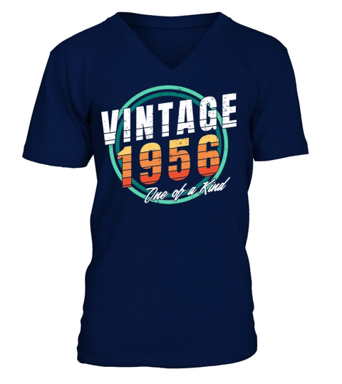 Vintage 1956 Shirt for Men Women 67 Year Old 67th V-Neck T-shirt