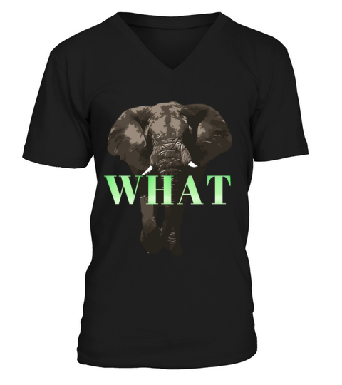WHAT-Elephant V-Neck T-shirt