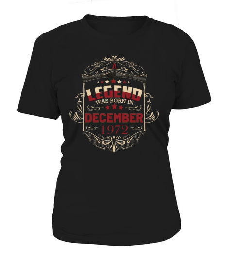 50th Birthday Gifts Born 1972 December Women's T-Shirt