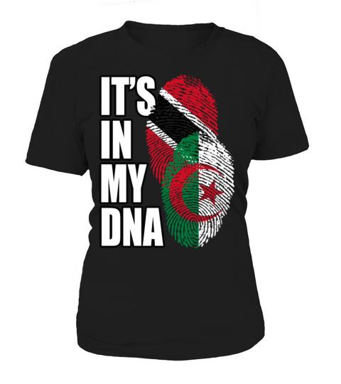 Algerian And Trinidad Tobago Mix Heritage DNA Flag Women's T-Shirt