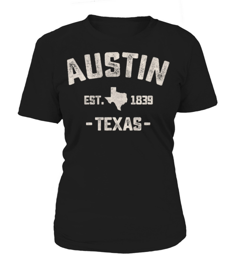 Austin Est 1839 Texas TX Athletic Sports Vintage G Women's T-Shirt