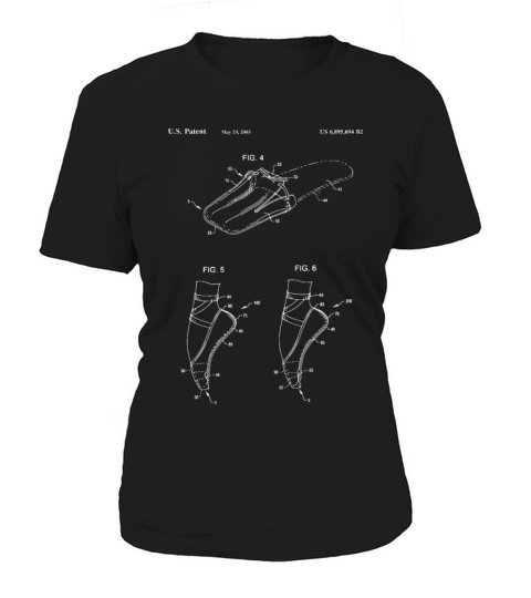 Ballet Toe Shoe Patent Design Women's T-Shirt