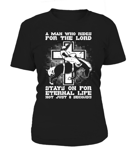 Bareback Riding A Man Who Rides For Western Riding Women's T-Shirt