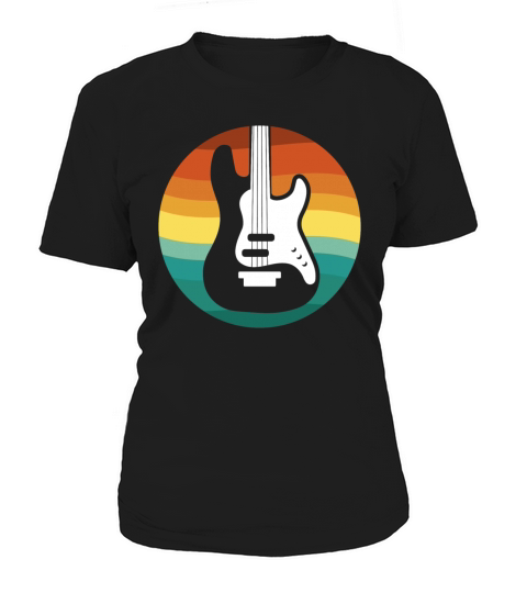 guitar - electric - retro vintage sunset Women's T-Shirt