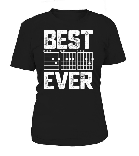 Guitarist Dad Best Daddy Ever Guitar Chord Vintage Women's T-Shirt