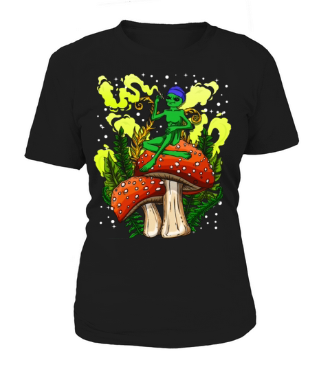 Psycadellic Magic Mushroom Alien LSD Acid Trip Women's T-Shirt
