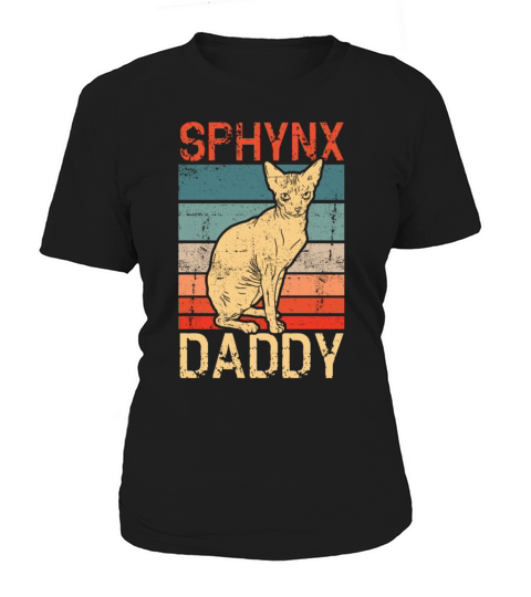 Sphynx Daddy Kitten Pet Owner Vintage Sphynx Cat Women's T-Shirt