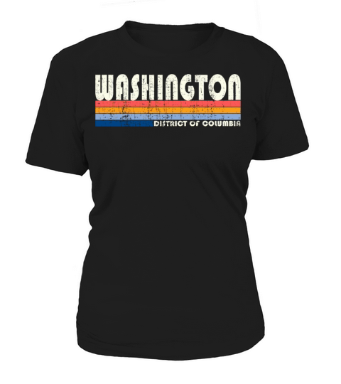 Vintage 70S 80S Style Washington Dc Women's T-Shirt