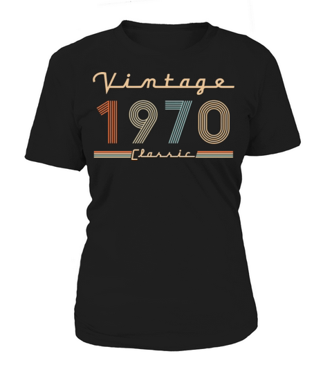 Vintage Classic Born In 1970 Retro 50th Birthday Women's T-Shirt
