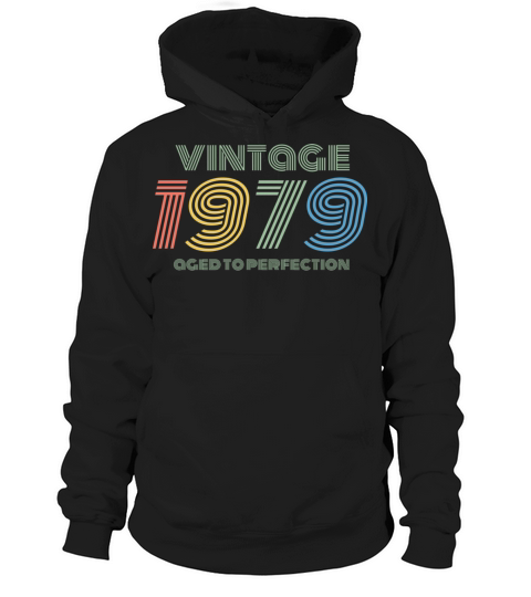 1979 Birthday Vintage Aged Perfection Funny Retro Hoodie Unisex