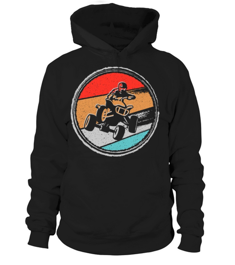 Quad Biker Vintage Graphic 4 wheeler ATV Hoodie Unisex