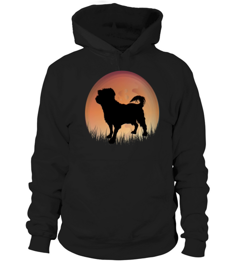 Retro Vintage Sunset Dog Silhouette Shirt Hoodie Unisex