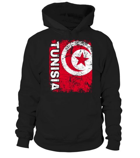Tunisia Flag Vintage Tunisia Flag Big Tunisian Fla Hoodie Unisex