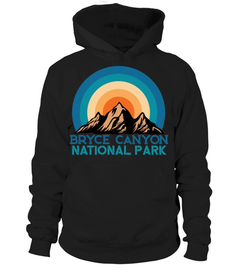 Vintage Retro Bryce Canyon National Park Mountain Hoodie Unisex