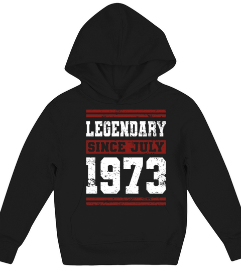 50th birthday legendary since july vintage 1973 Kids Hoodie