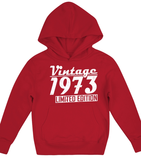 50th birthday vintage 1973 limited edition Kids Hoodie