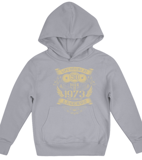 50th Birthday Vintage Sayings 1973 Birthday Kids Hoodie