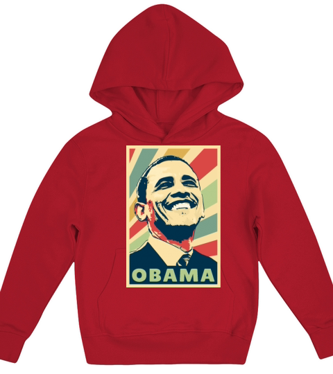 Barack Obama Vintage Colors Kids Hoodie
