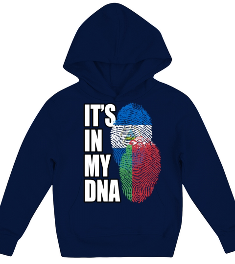 Belarusian And Nicaraguan Mix Heritage DNA Flag Kids Hoodie