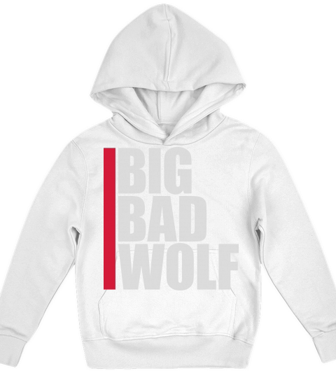 big bad wolf quote Kids Hoodie