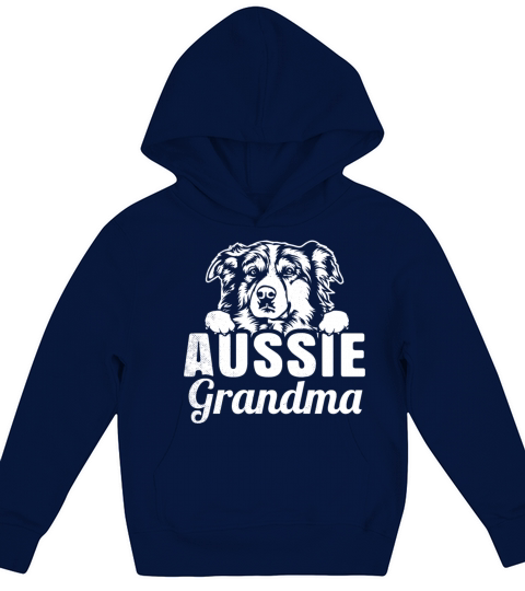 Cute AUSSIE dog for pet lover grandma or mom Kids Hoodie