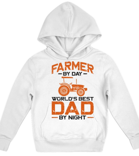 Farming Farmer Dad Father Vintage Kids Hoodie