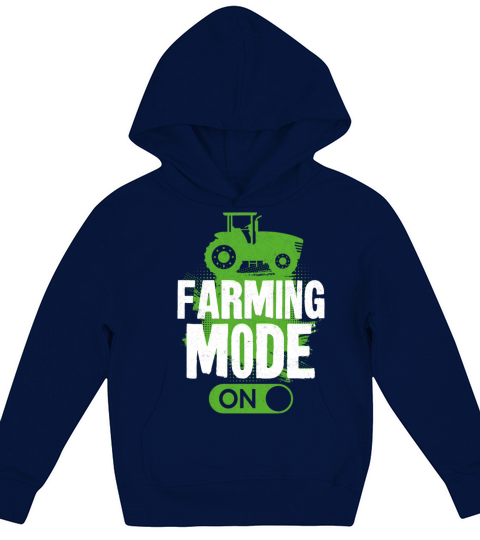 Farming Farmer Vintage Tractor Kids Hoodie