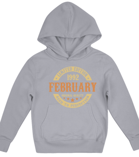 February 1992 Vintage Birthday Present Kids Hoodie